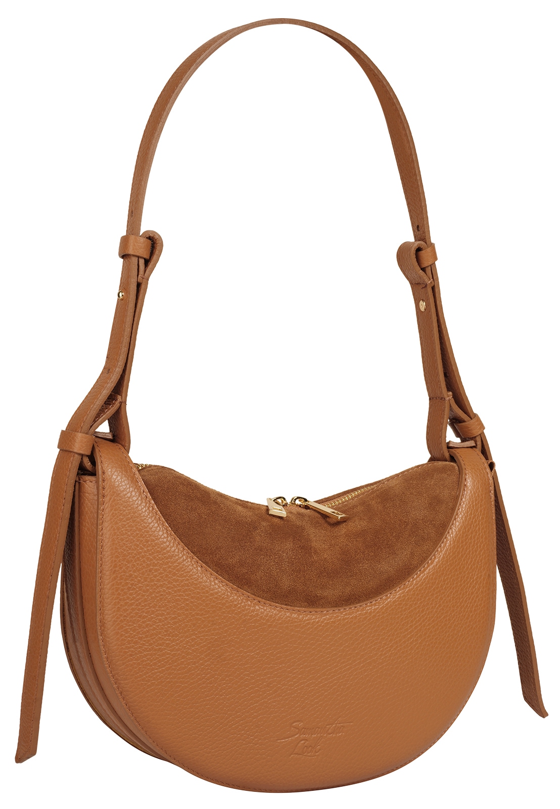 Samantha Look Umhängetasche echt Leder, Made in Italy