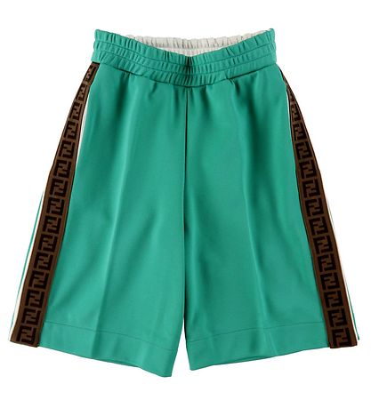 Fendi Shorts -  Grøn m. Logob?nd