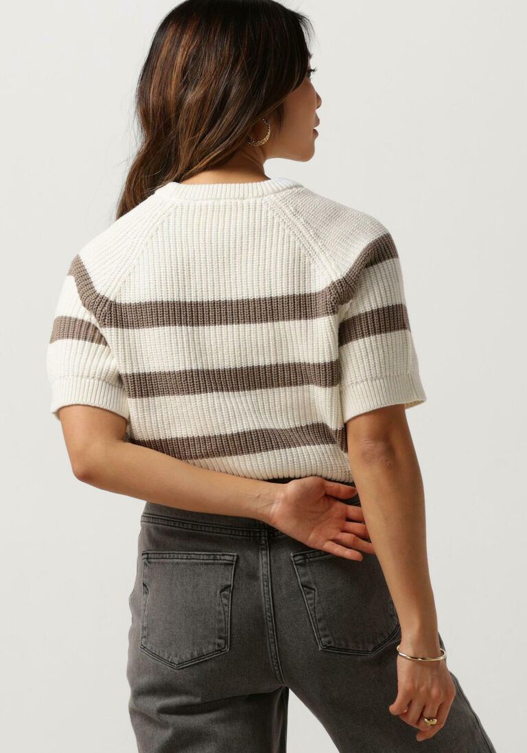 SELECTED FEMME witte selected femme trui slfbloomie ss knit o-neck