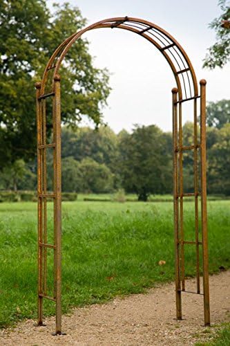 KUHEIGA Rosenbogen Metall Breite: ca. 105 cm Rost Rankbogen