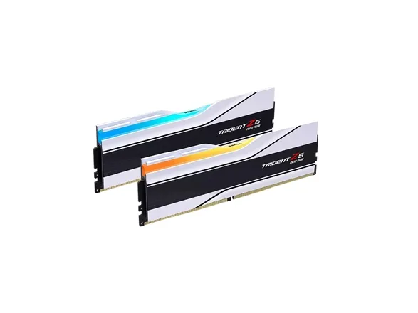 G.Skill Trident Z5 Neo RGB - DDR5 - sæt - 32 GB: 2 x 16 GB - DIMM 288-PIN - 6400 MHz / PC5-51200 - CL32 - 1.4 V - ikke bufferet - on-die ECC - hvid
