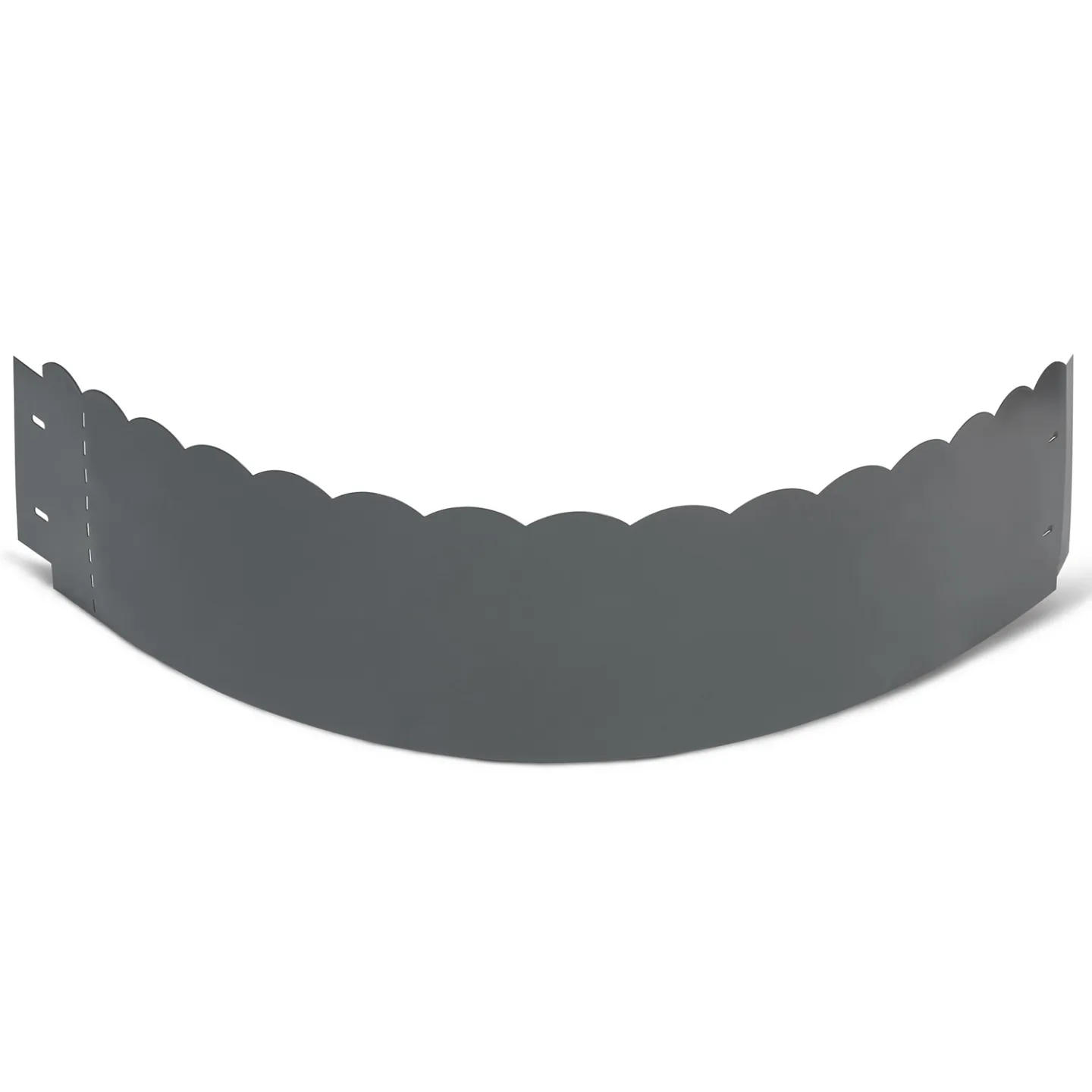Bordurette de jardin x5 acier gris anthracite vague flexible L. 5 x H. 0.16 M