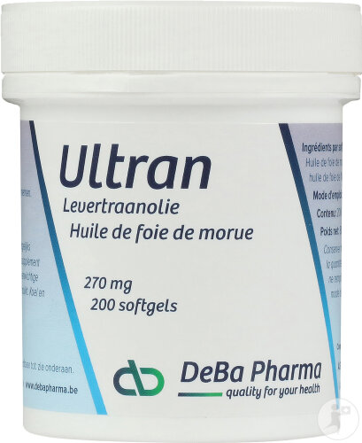 Deba Ultran 270mg Huile De Foie De Morue 200 Softgels