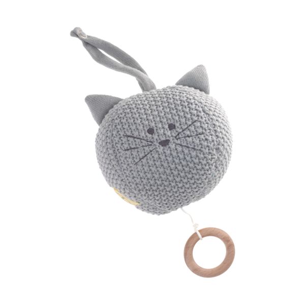 Laessig Little Chums Knitted Muziekmobiel Cat