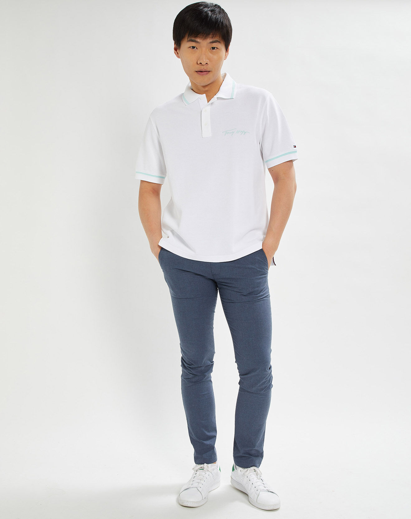 Tommy Hilfiger Polo regular fit tommy signature blanc
