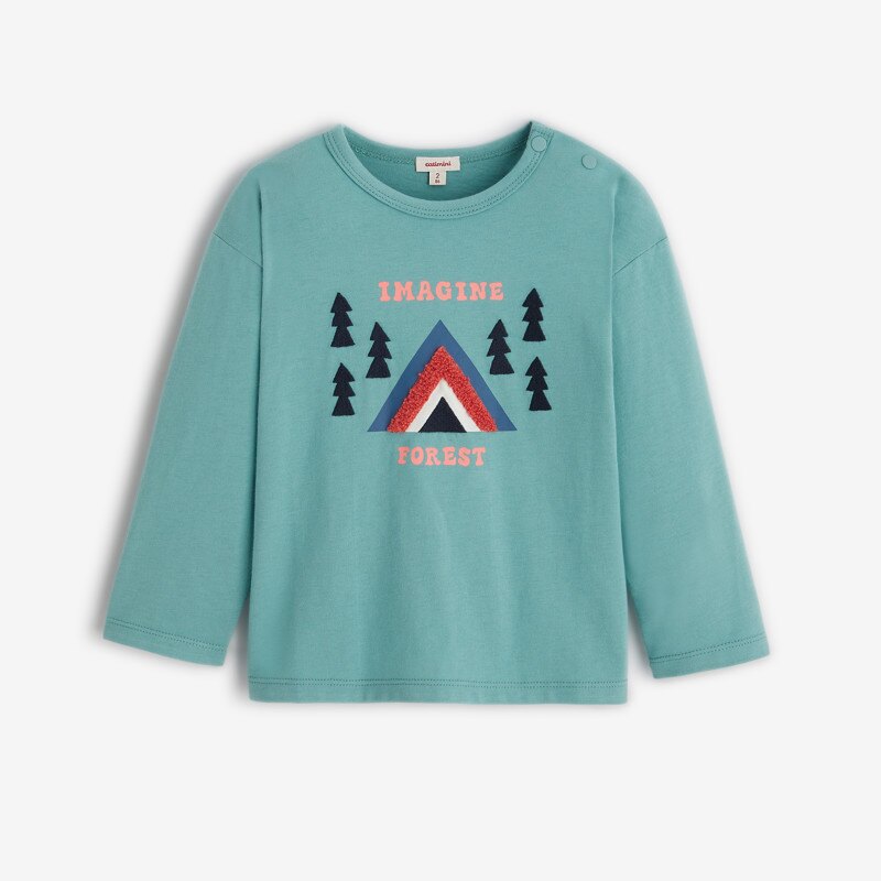 T-shirt bébé garçon montagne vert Catimini Vert