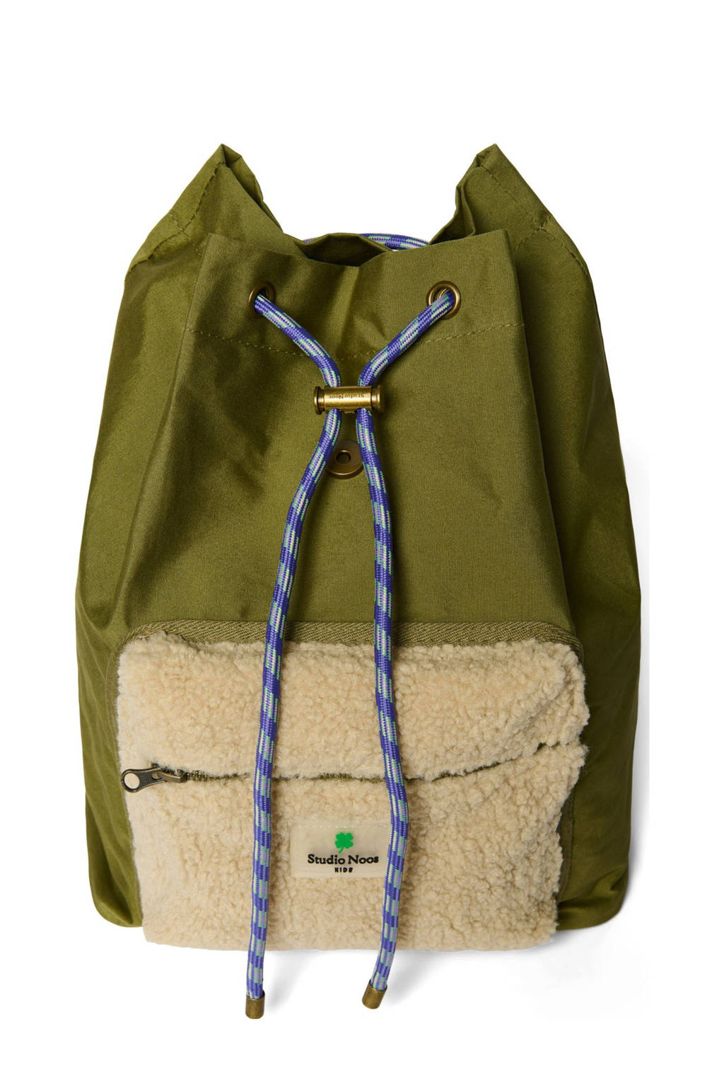 rugzak groen met teddy detail