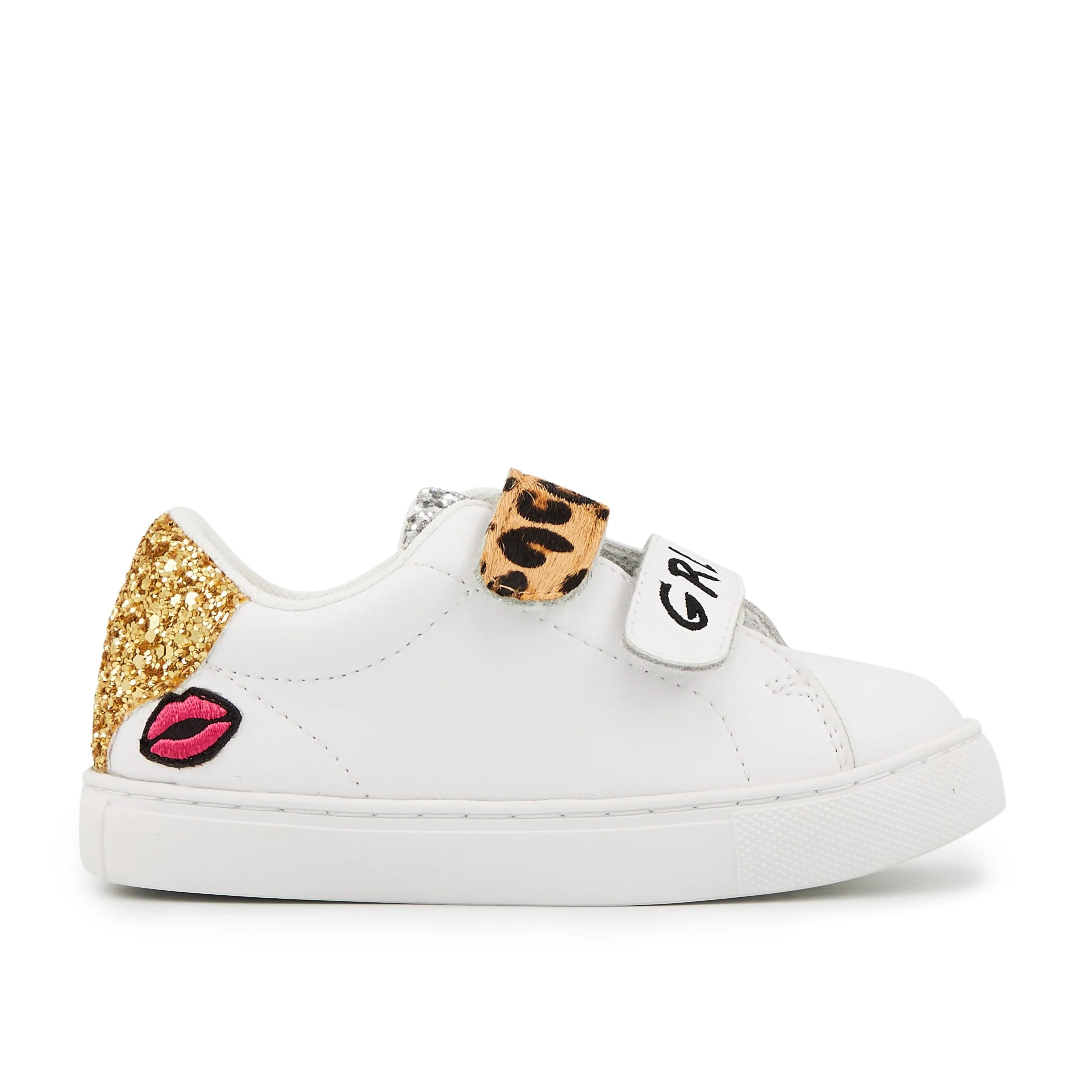 MINI EDITH GRL PWR - Sneakers en cuir | Blanc