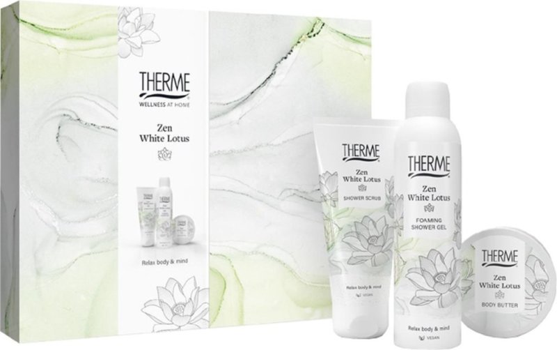 Therme Geschenkverpakking zen white lotus harmonica scrub 1 Stuk