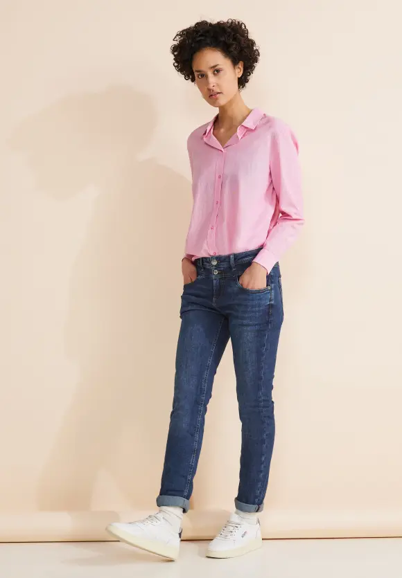 Casual Fit indigo Jeans - mid indigo random wash