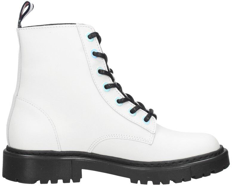 Tommy Hilfiger Iridescent Eyelets Flat boot wit
