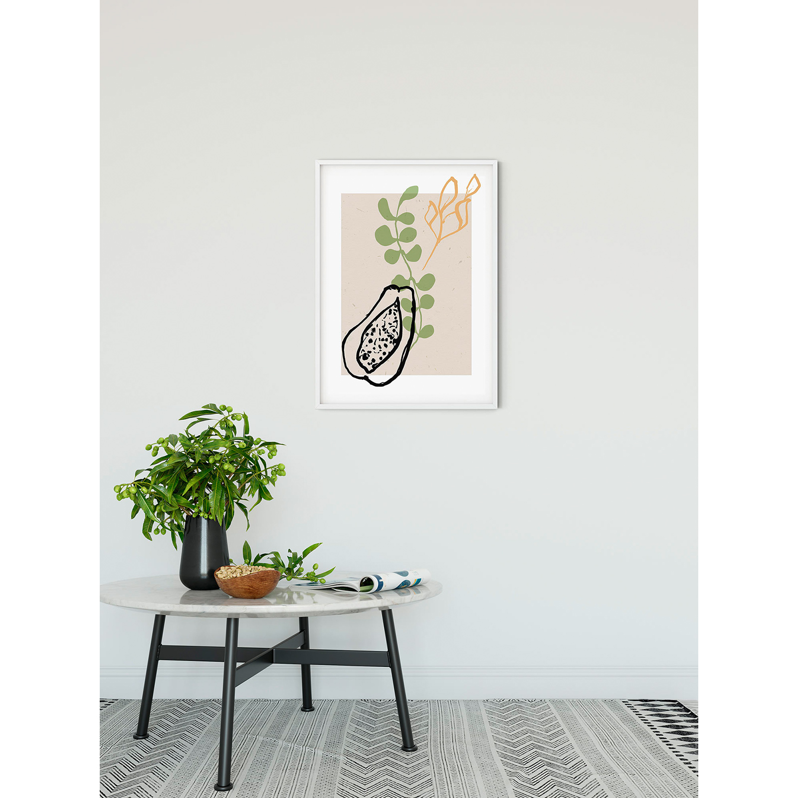 Wandbild PAPAYE DU PARADIS - pastell - 50x70 cm