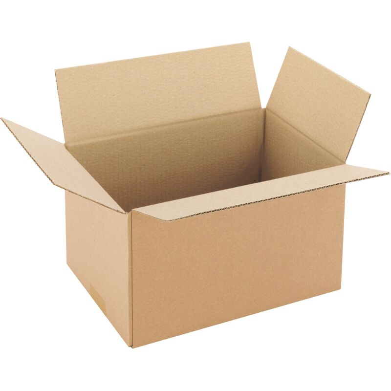 Carton Caisse américaine kraft brun simple cannelure L 30 x l 20 x H 17 cm