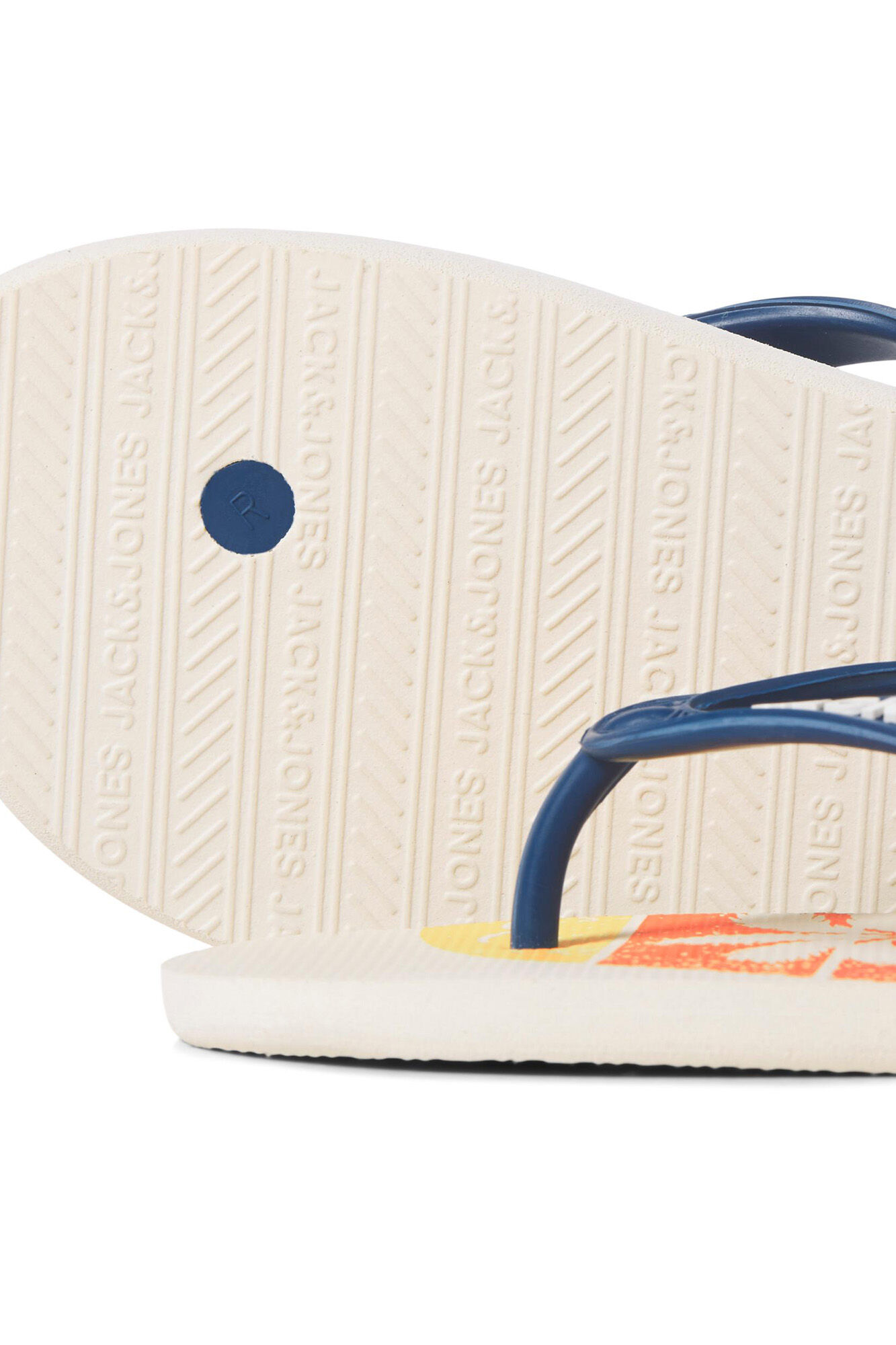 Chinelo estampado - azul médio