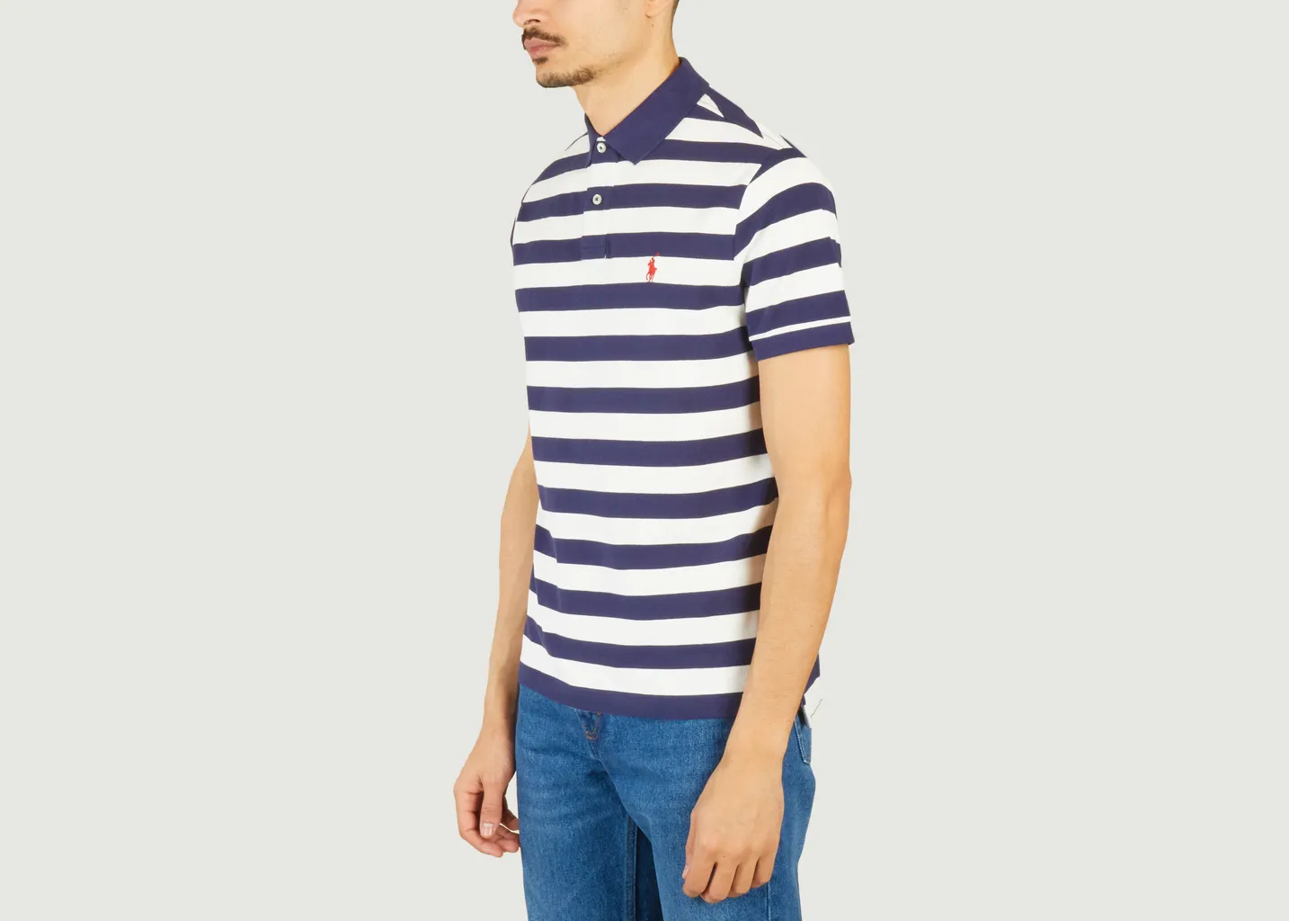 Polo Ajusté Rayé Polo Ralph Lauren