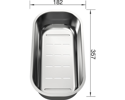 Blanco 225253 roestvrijstalen functionele kom