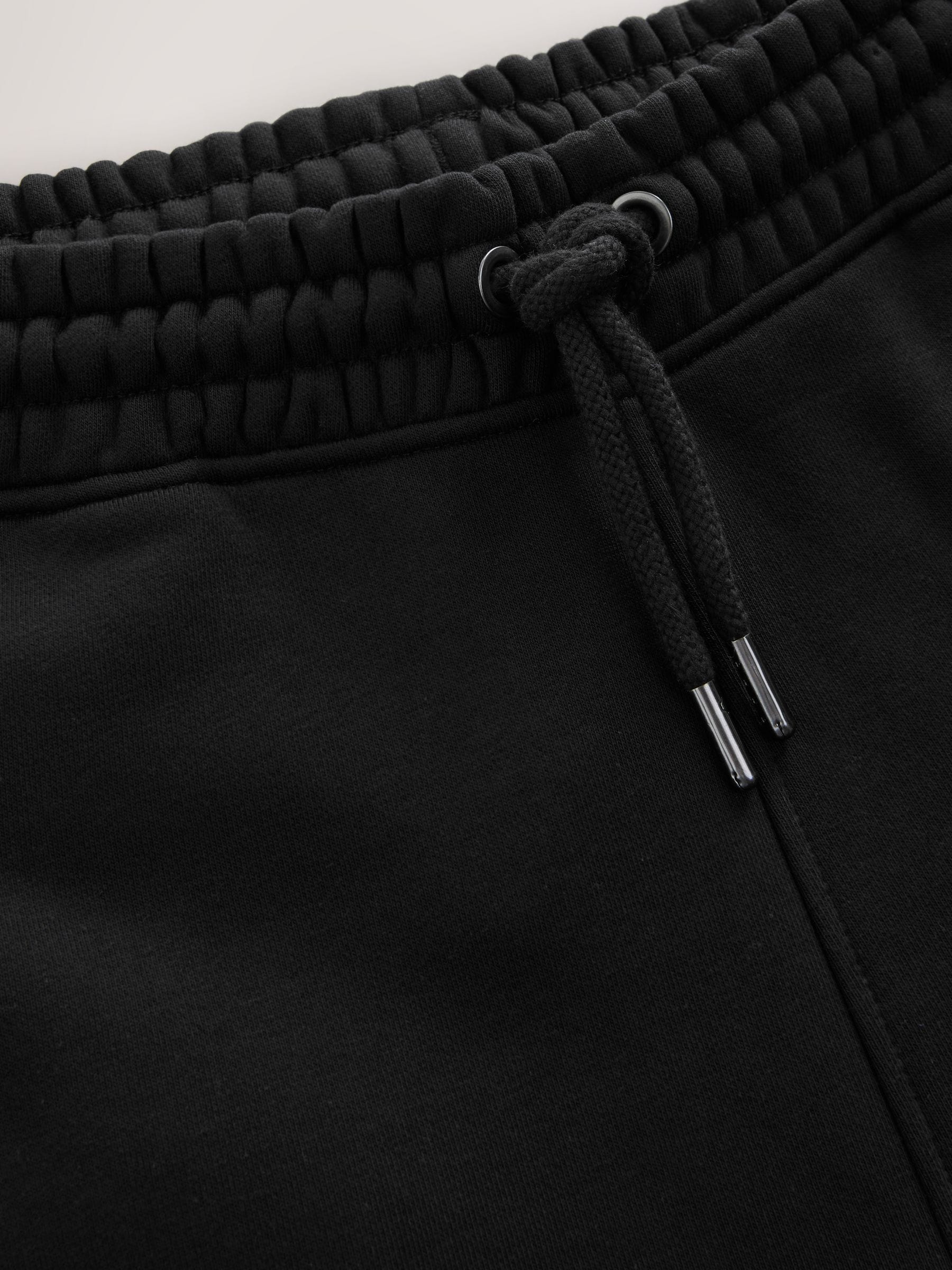 Zwart - Slim Fit - Katoenrijke Jersey Joggingbroeken