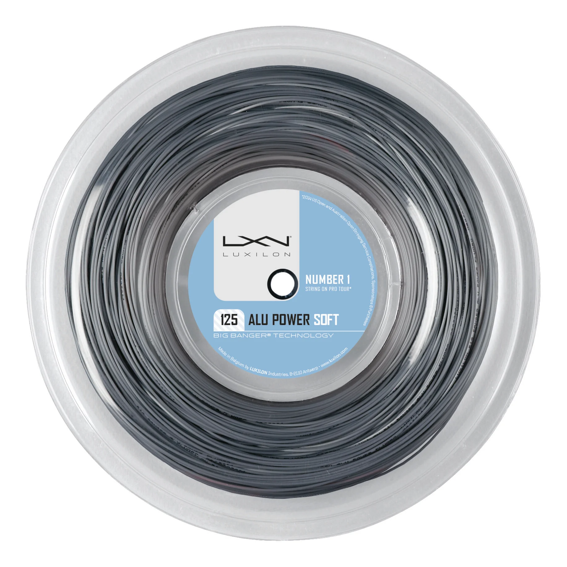 Luxilon Alu Power Soft Bobine Cordage 200m - Argent