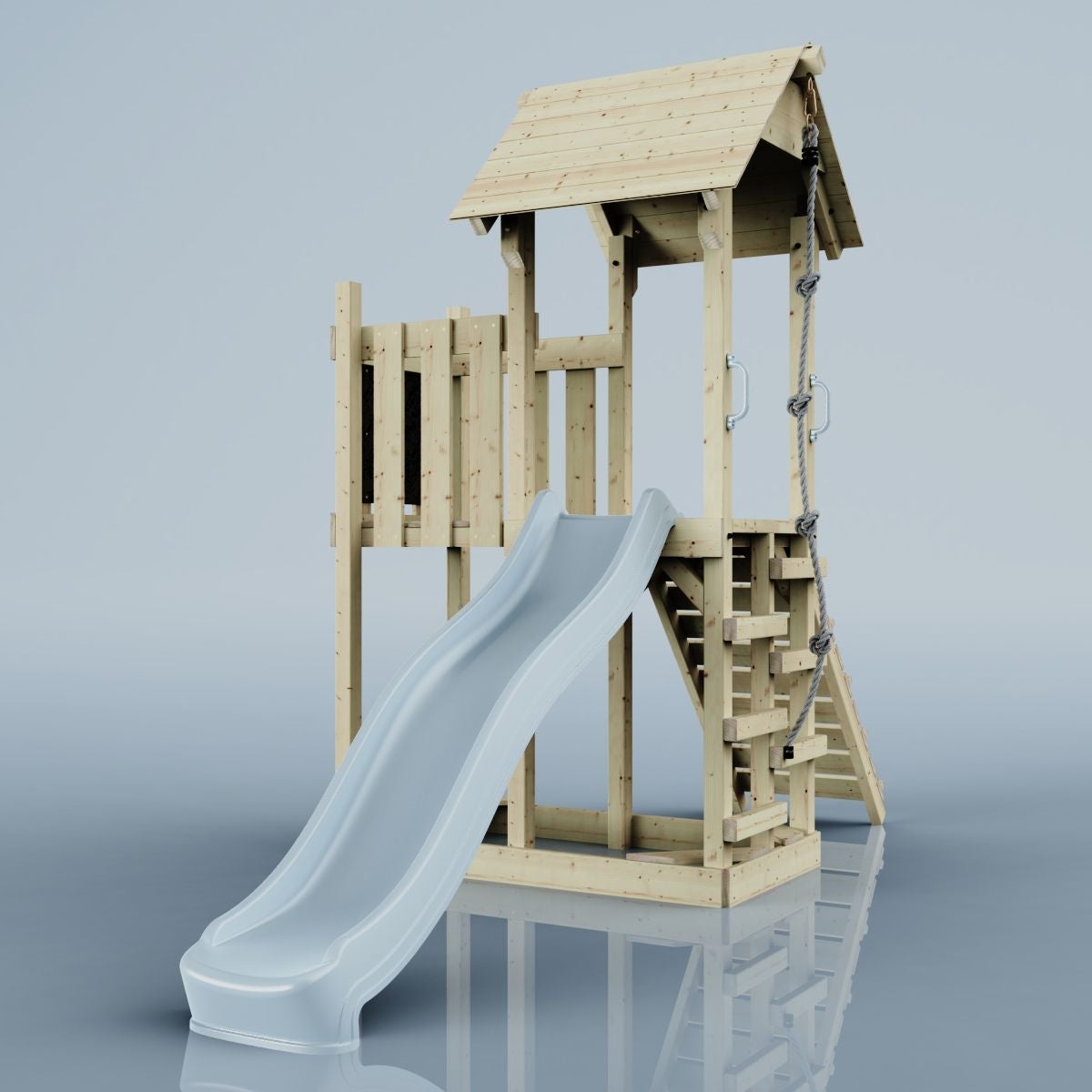 PolarPlay Tromso houten speeltoren in blauw