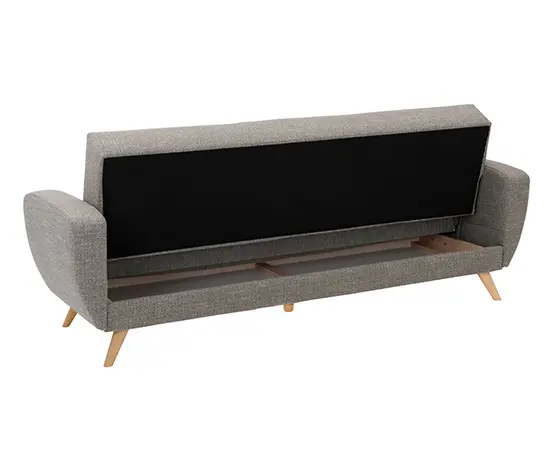 3-Sitzer-Schlafsofa »Justus« in grau meliertem Webstoff