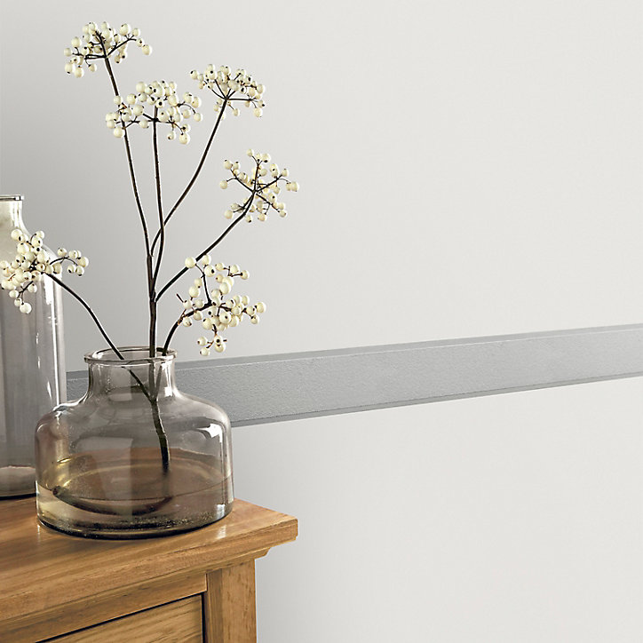 Bordure adhésive vinyle expansé Molis Goodhome argent