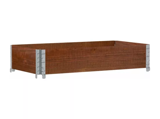 Jardinière bac lit surélevé bois marron 100 x 50 x 45433 cm 02_0037285