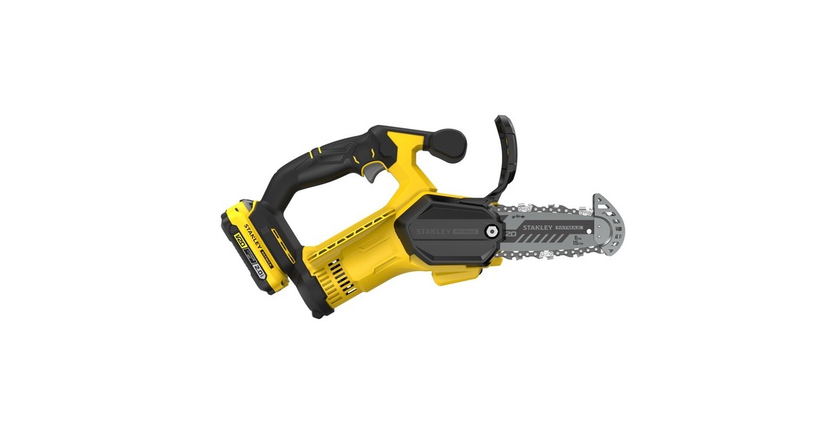 StanleyFATMAX 20V 18V Snoeizaag  (Geel/zwart, 15 cm, Accu en lader inbegrepen)
