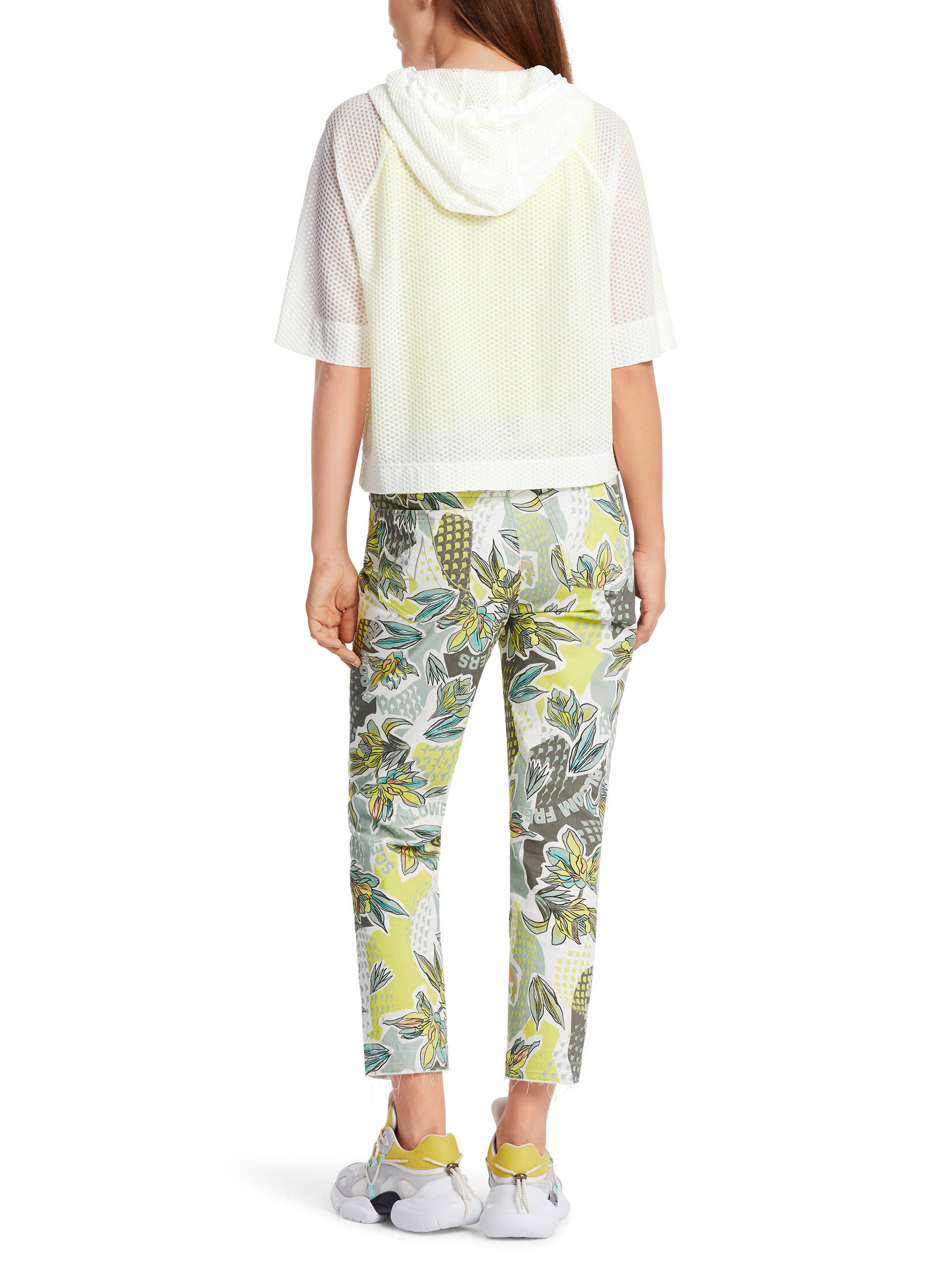 Marc Cain| Damen Hoodie Kurzarm