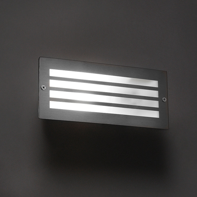 QAZQA Set van 4 moderne inbouwlampen staal IP44 - Hurricane