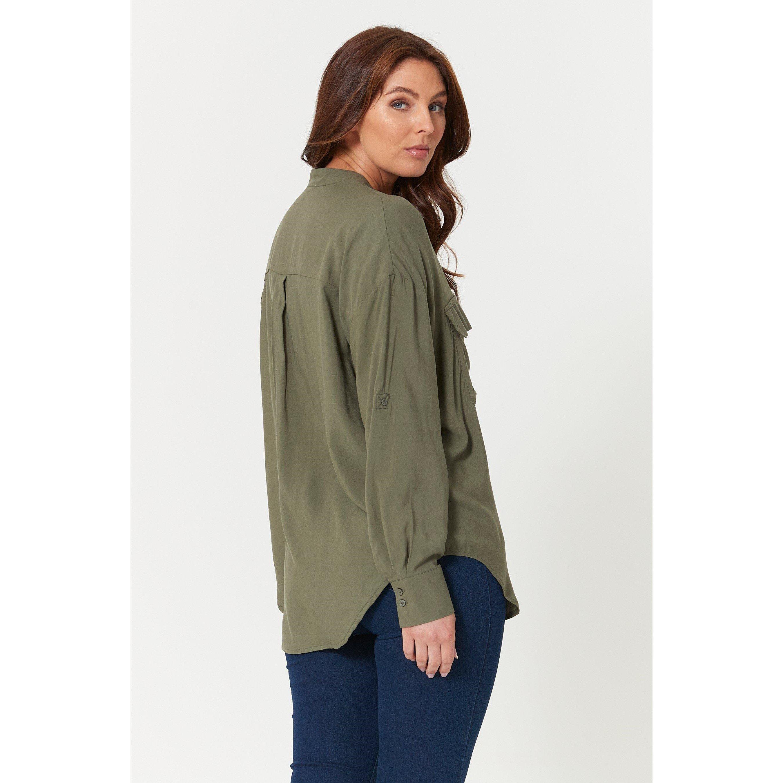 Be You Ladies Utility Pocket Blouse