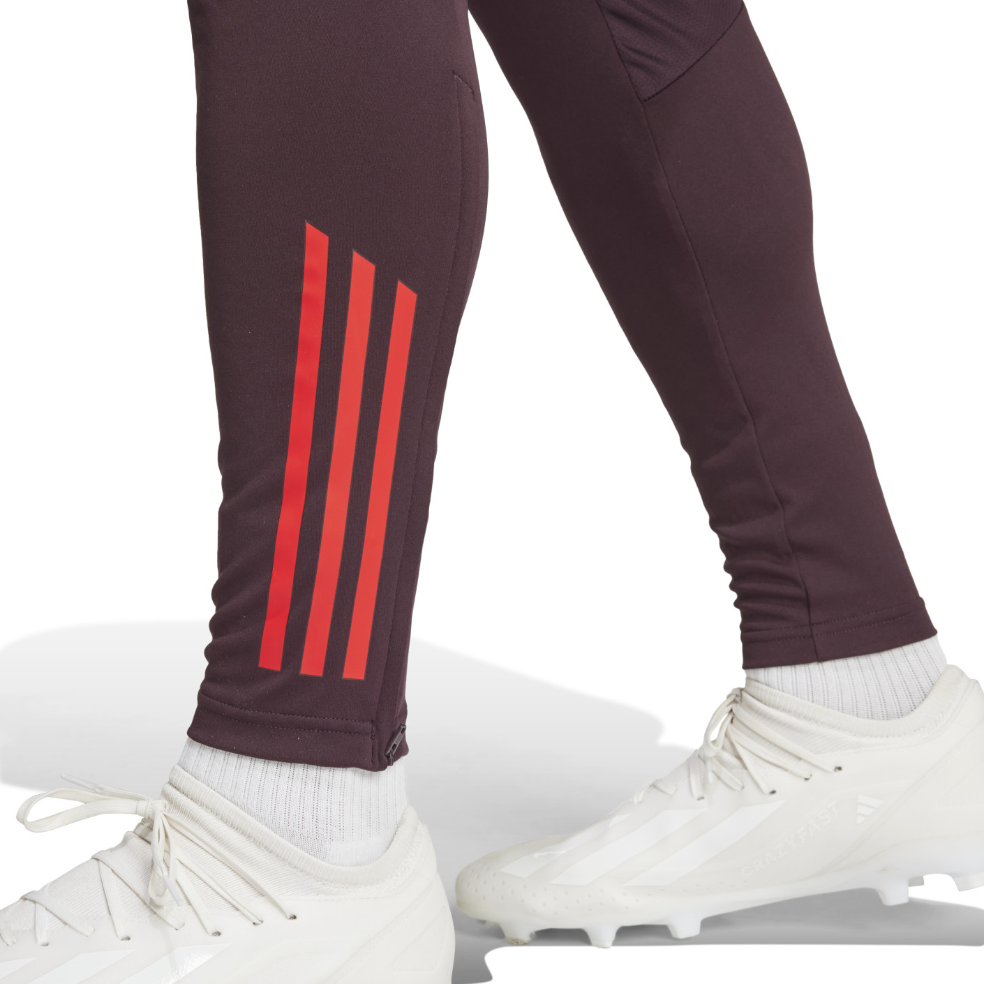 adidas Bayern München Track Trainingspak 1/4-Zip Hooded 2024-2025 Bordeauxrood Rood Wit