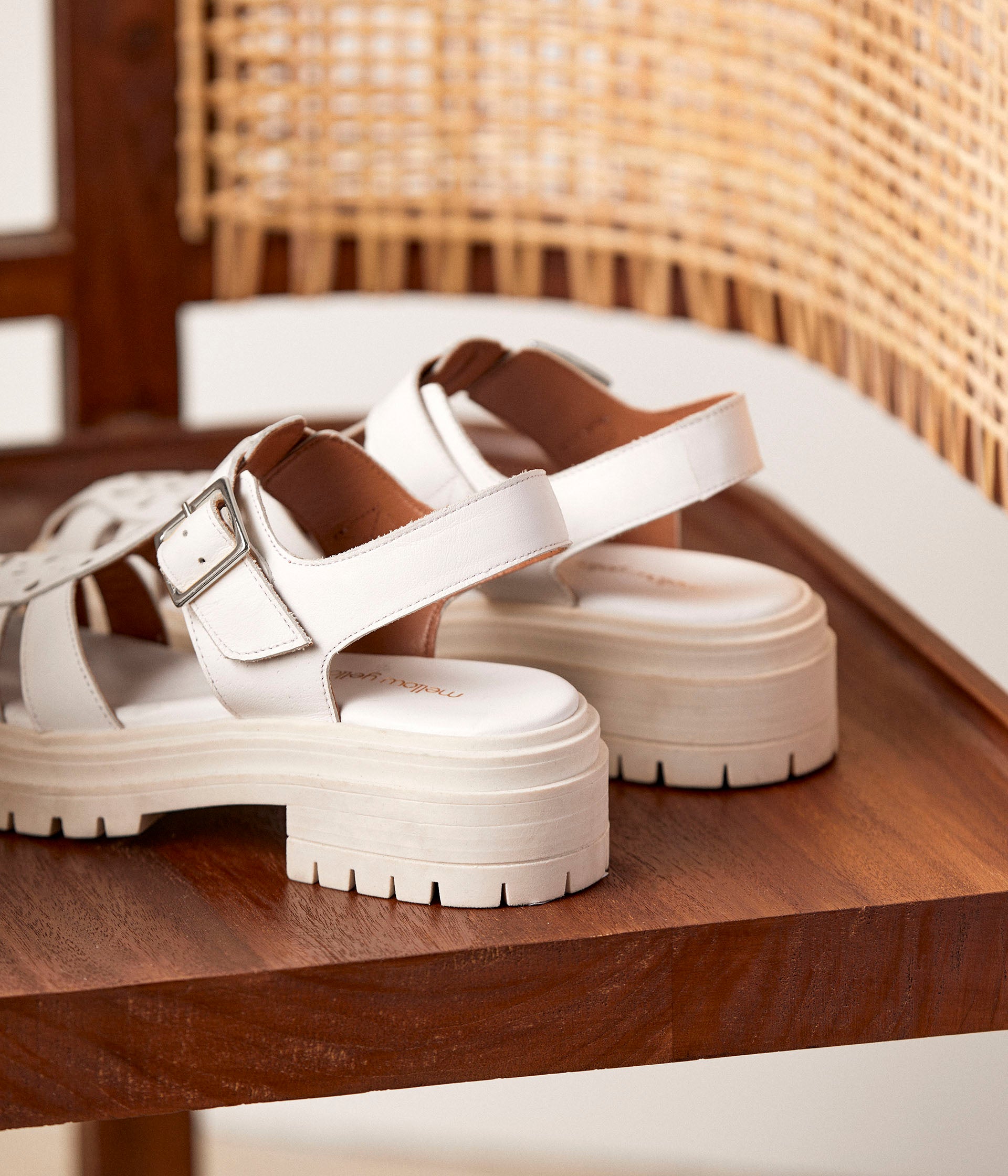 Sandales blanches Lison