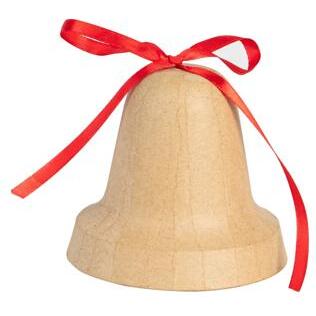 Cloche avec ruban 10x10x9 cm - Kraft