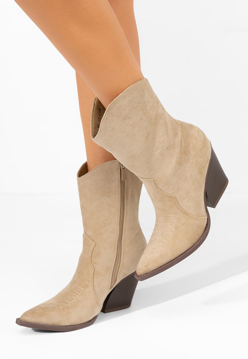 Santiag femme beige Sarisa