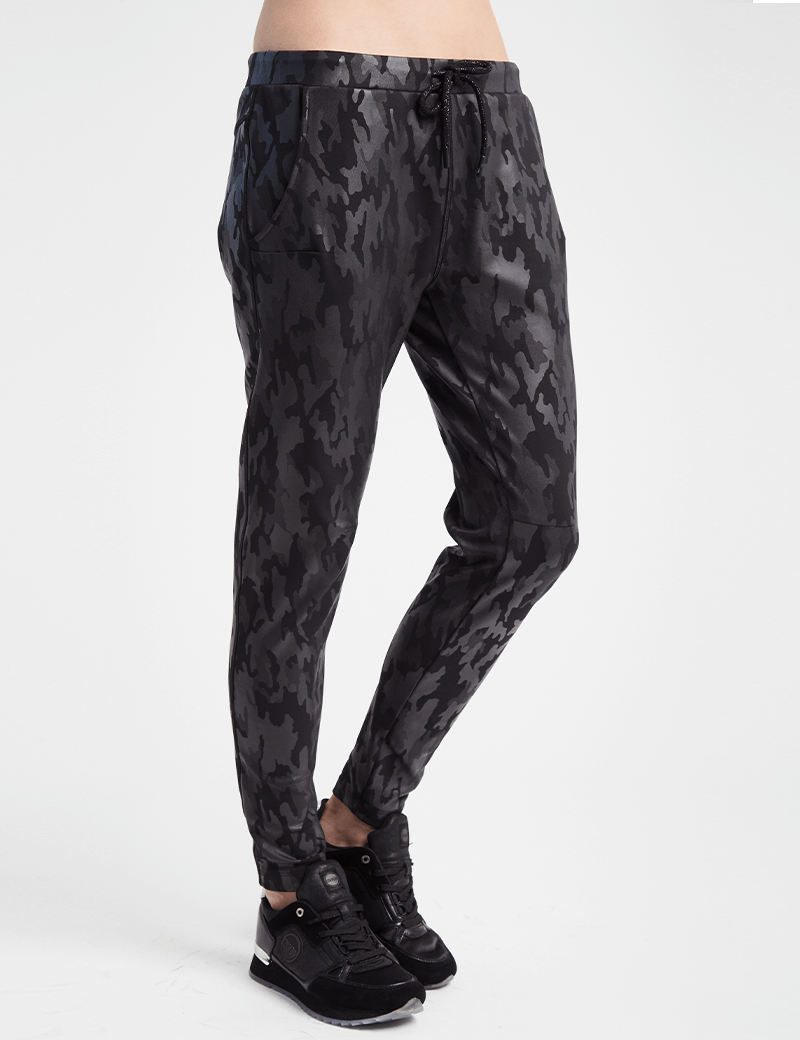 HBT INSOLITES - CRUZ PANTALON BLACK PALM