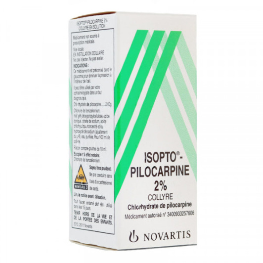 Collyre Isopto-pilocarpine 2% - 2 ml