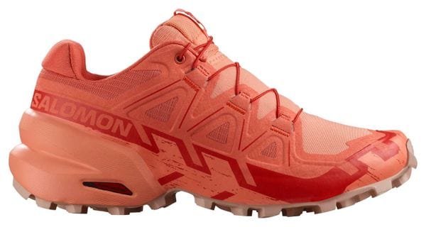 Chaussures Trail Salomon Speedcross 6 Corail Femme