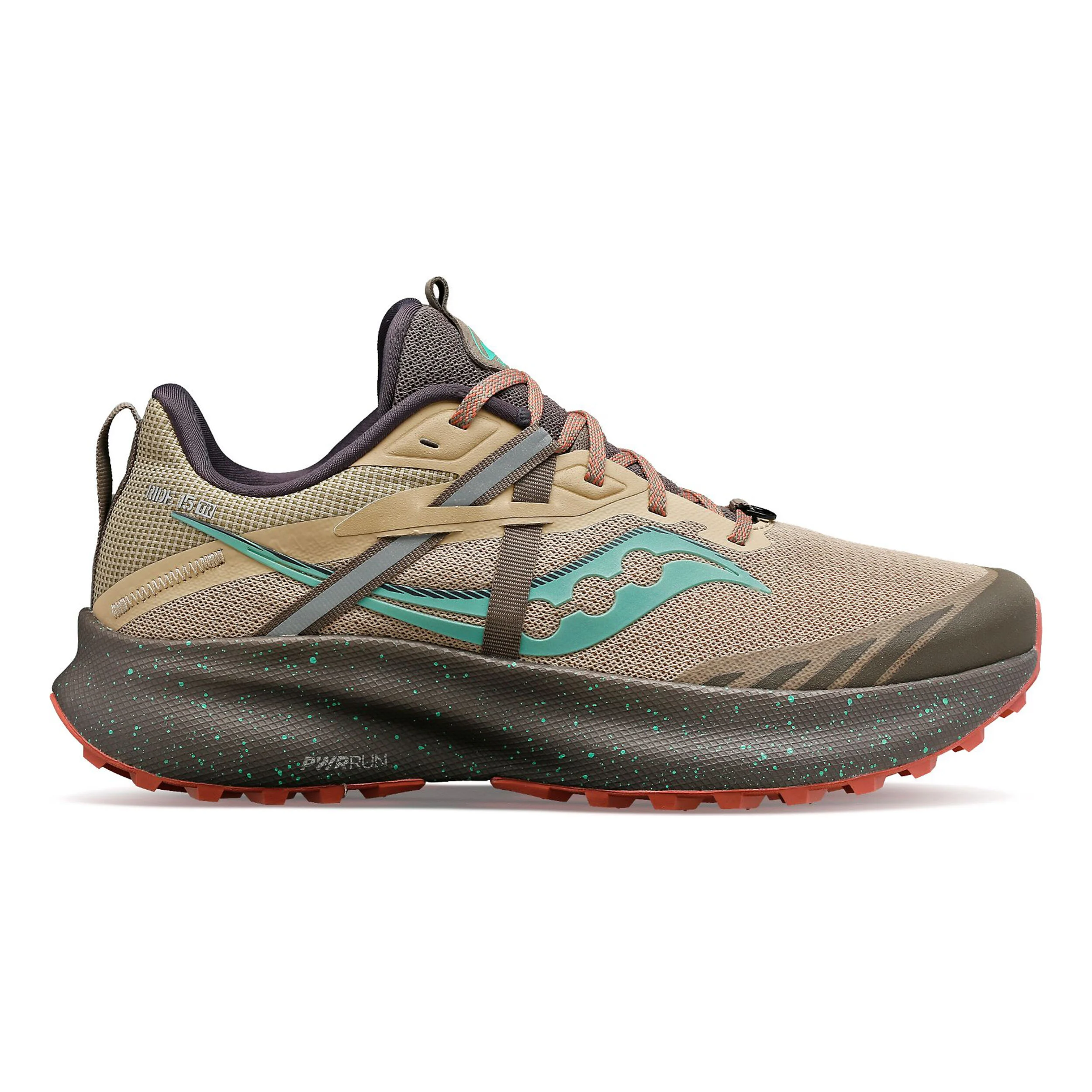 Saucony Ride 15 TR Chaussure Trail Femmes - Marron , Turquoise