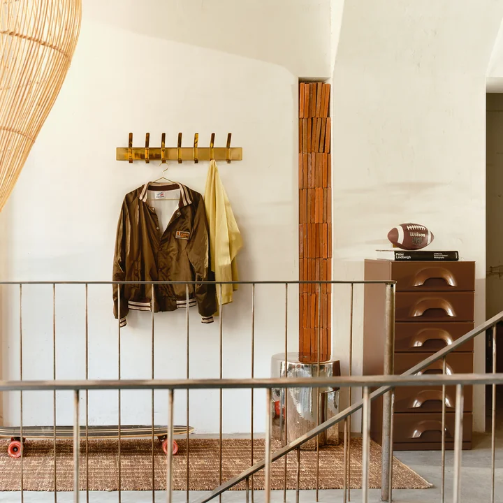 HKliving - Wandgarderobe, M, messing