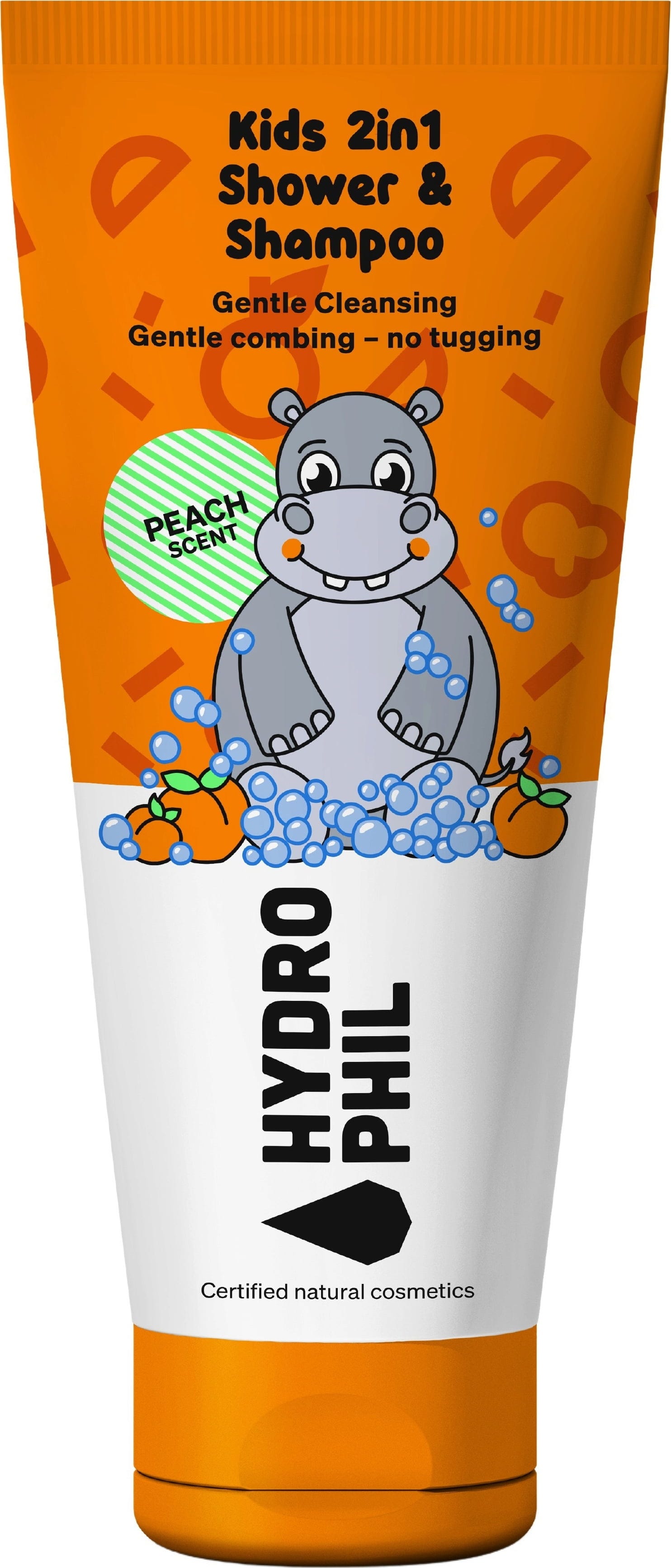 Hydrophil  2in1 Kids Shower & Shampoo, Hippo (200 ml)