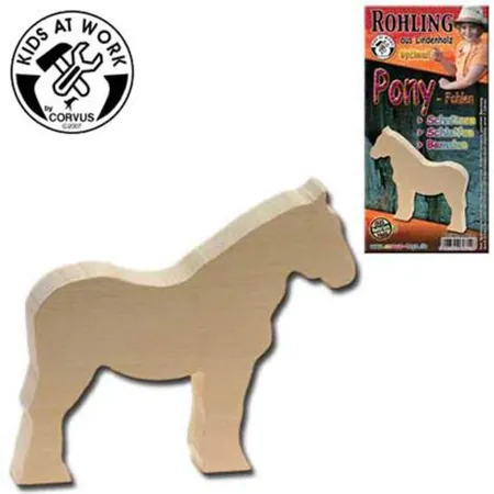 Corvus Schnitzrohling Pony Fohlen, ca. 10,5x9x2cm