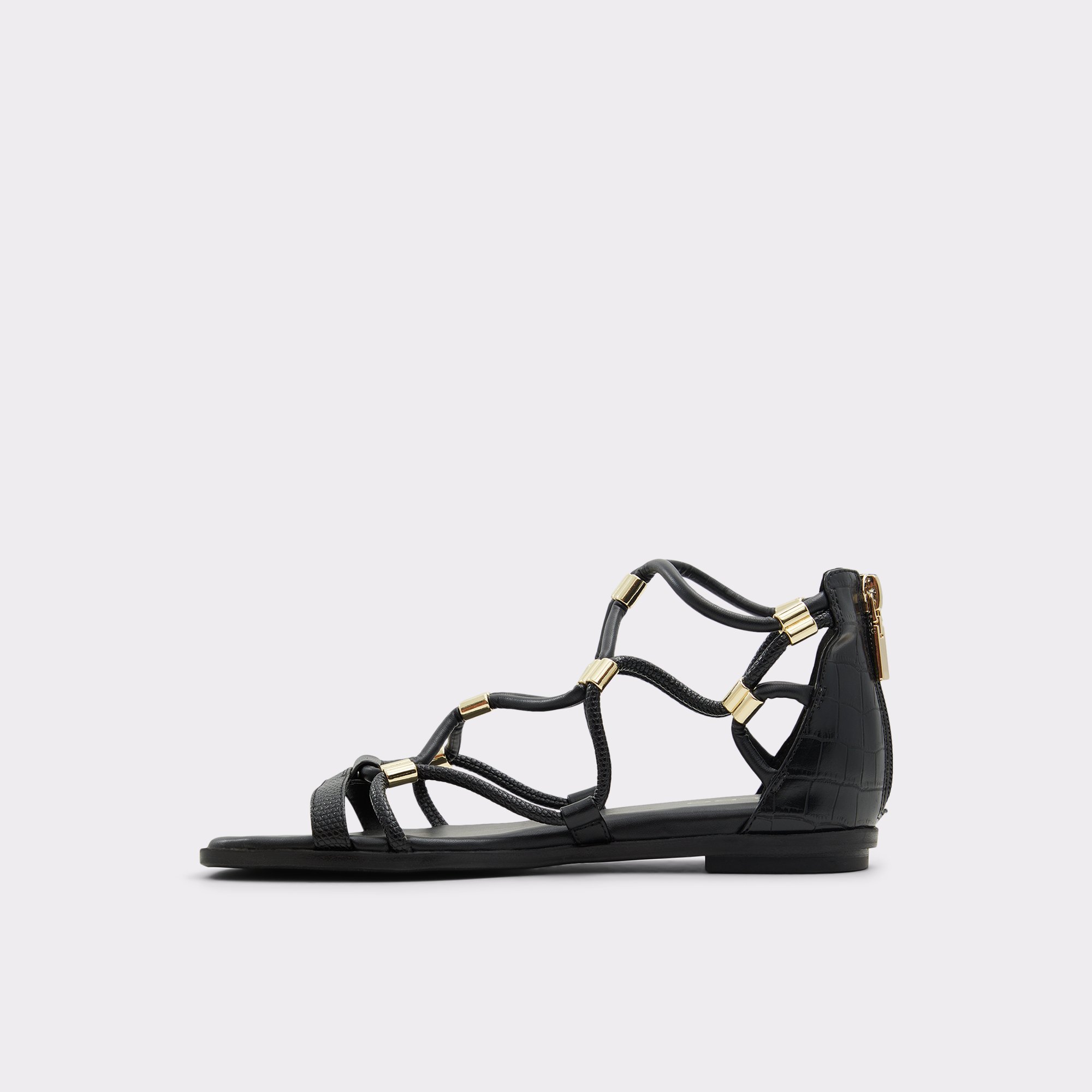 Occeran Black Women Strappy Sandals