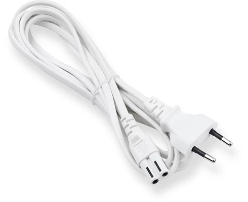 ON Euro 2-pin power cable 3m white