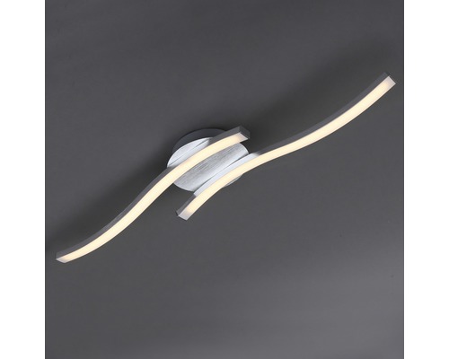 LED plafondlamp 2x6W 480 lm 3000 KL 55,4 cm Go aluminium/wit