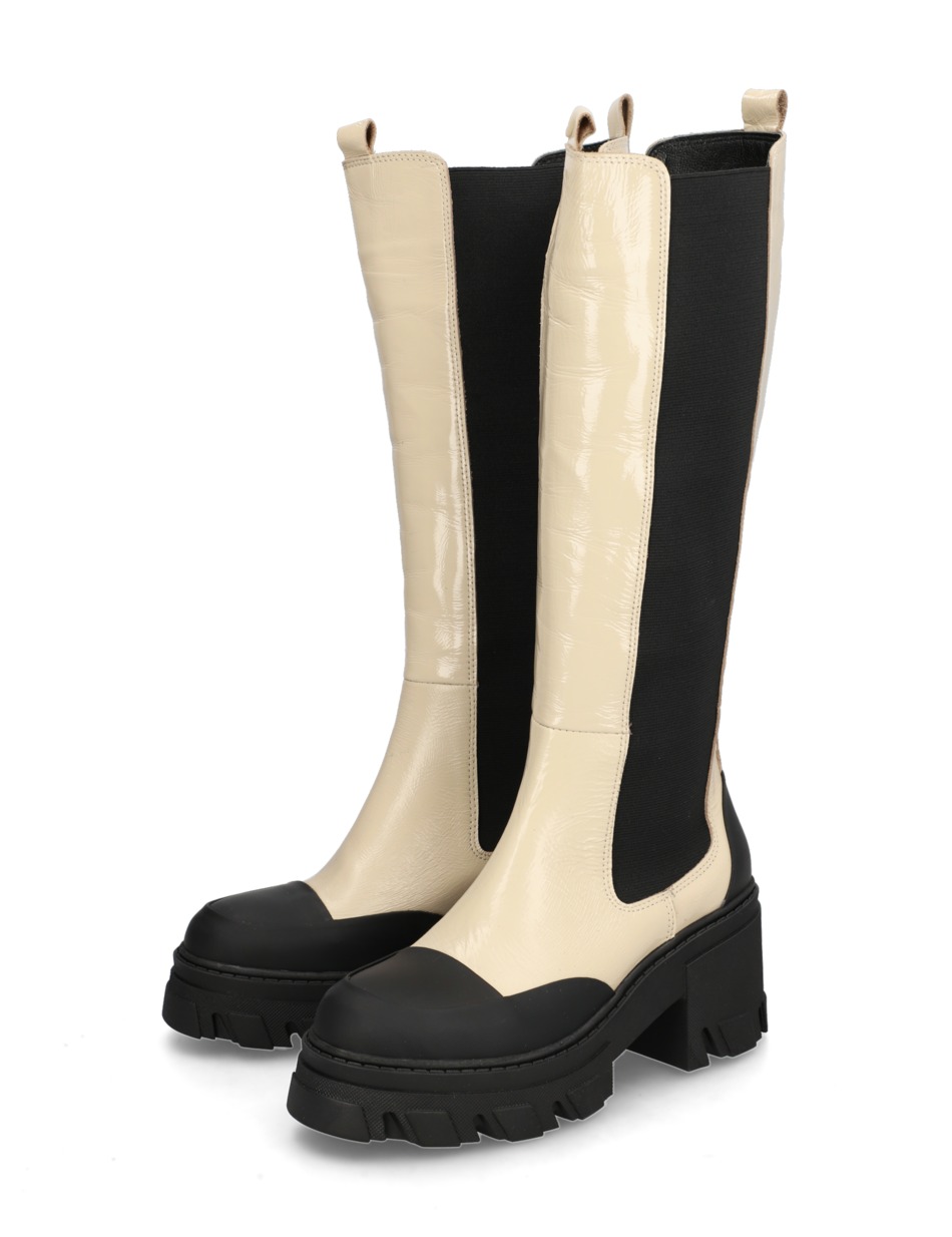 Lackleder Stiefel
