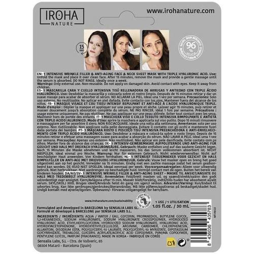 Iroha Nature - Wrinkle Filler & Anti-age Wrinkle Filler Face & Neck Mask