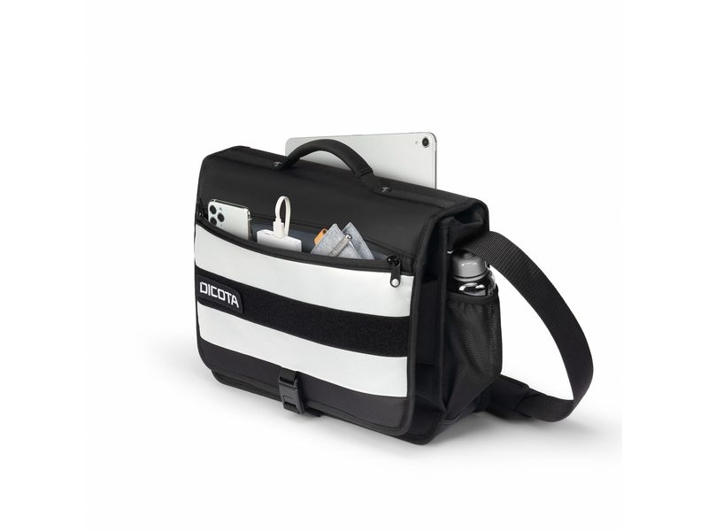 DICOTA Rucksack Hi-Vis 24 l – Schwarz Maximale Sichtbarkeit und Arbeitssicherheit für den Outdoor-Einsatz