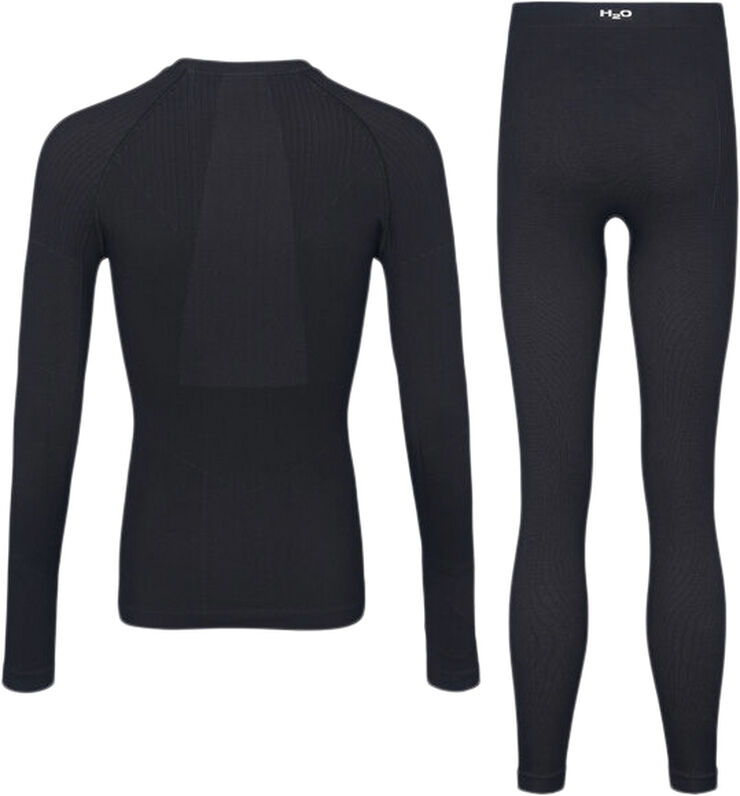 H2O Gillo Seamless skiundertøj Sort