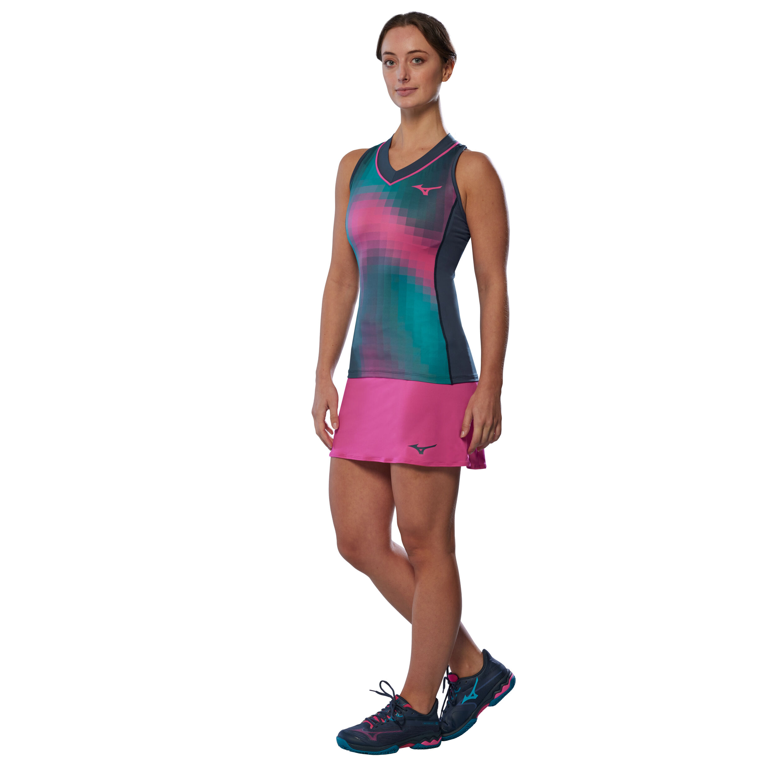 Mizuno Frontier Débardeur Tank Top Femmes - Bleu Foncé , Multicouleur