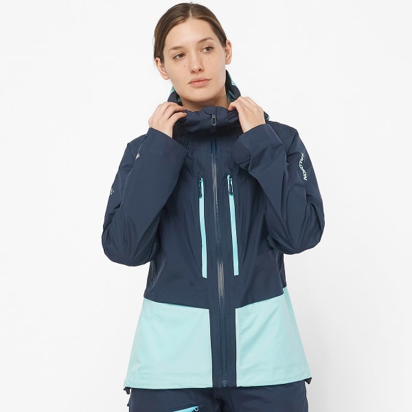 Veste de ski SALOMON MTN GORE-TEX 3L JACKET W CARBON/LIMPET